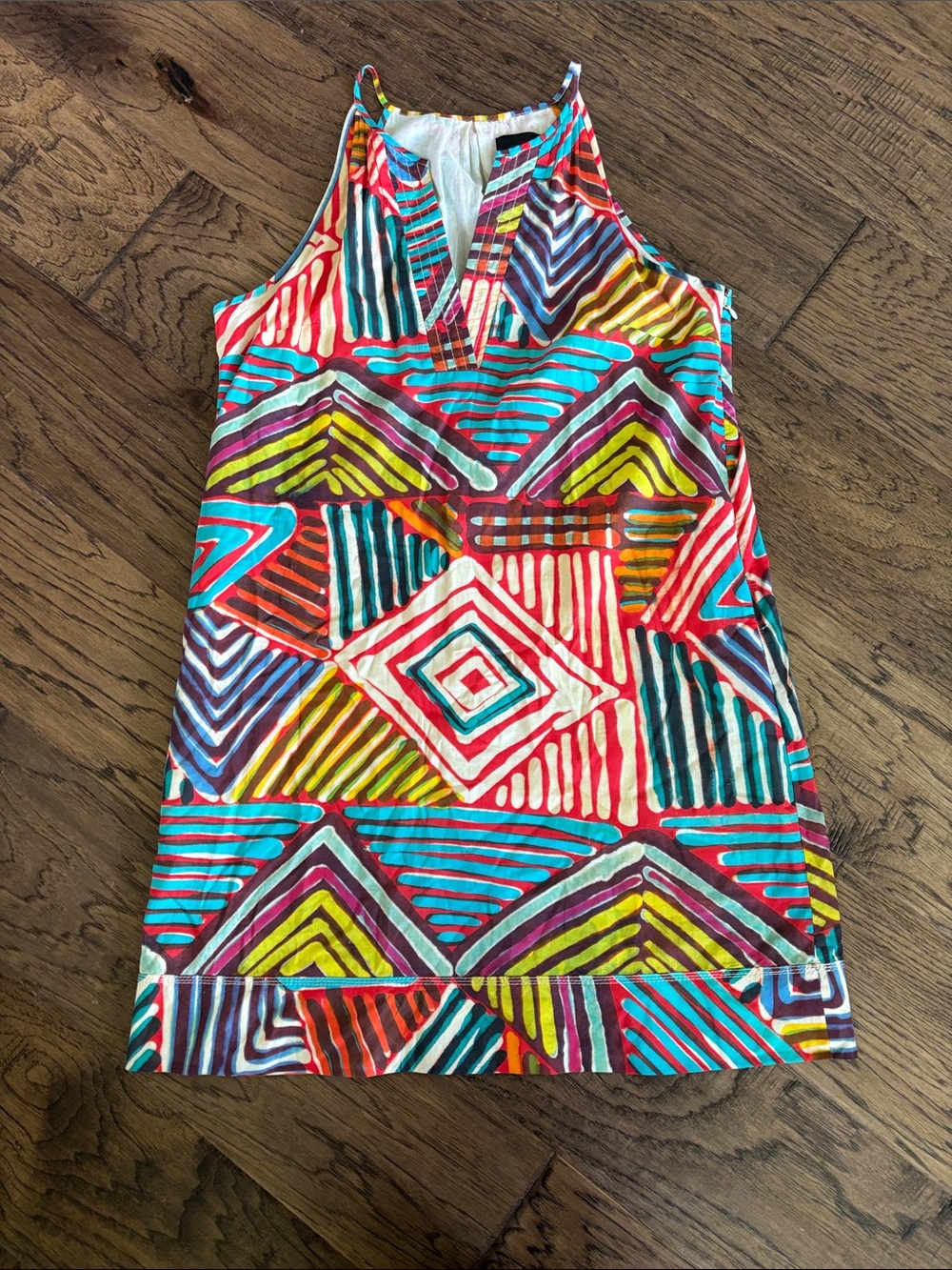 J. Crew Collection Geo Brushstroke Sun Dress